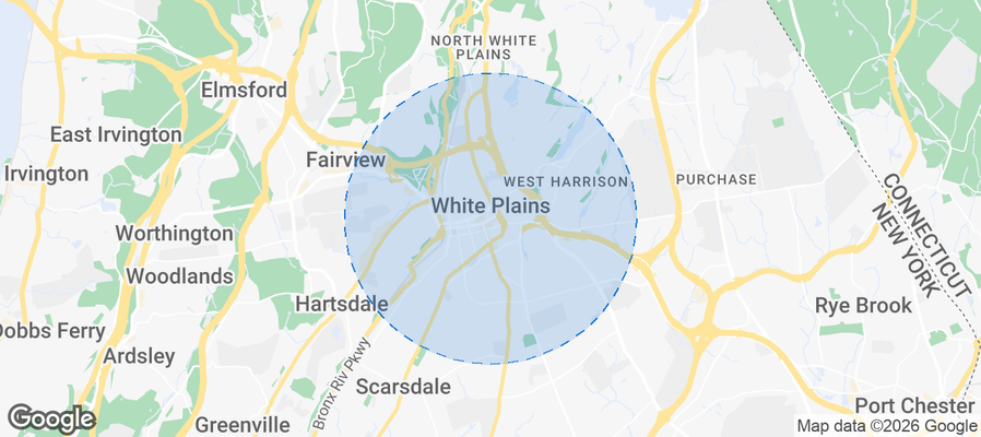White Plains Airbnb map